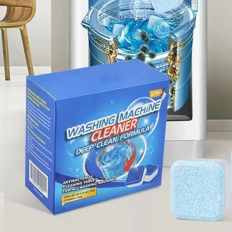 Washing Machine Cleaner Descaler Pack Of 12 - Deep Cleaning Tablet — photo 7