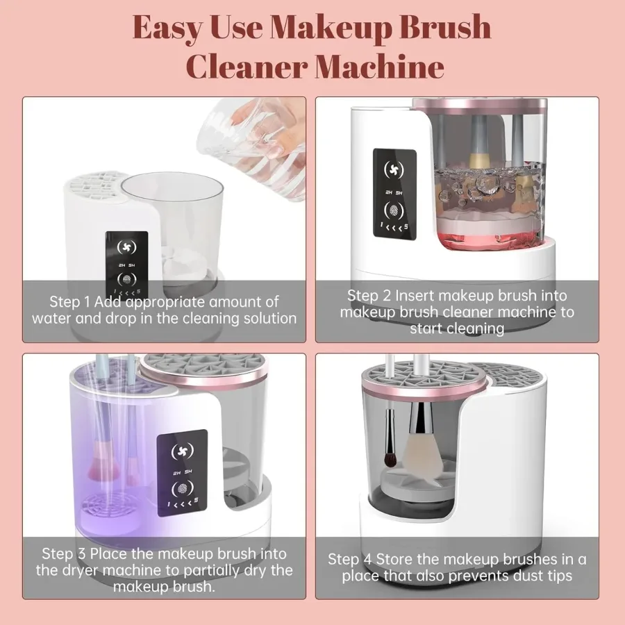 3 in 1 Portable USB Make up Brush Cleaner & Dryer & Holder β photo 3