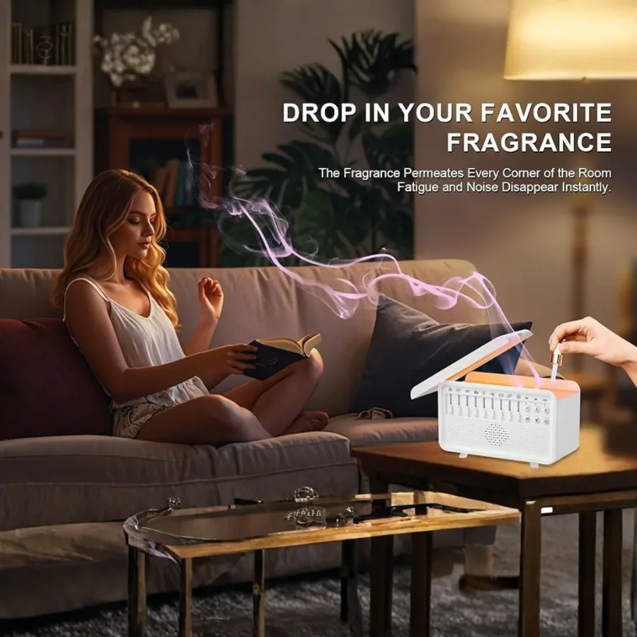 4 in 1 White Noise Sound Machine Humidifier Diffuser — photo 5