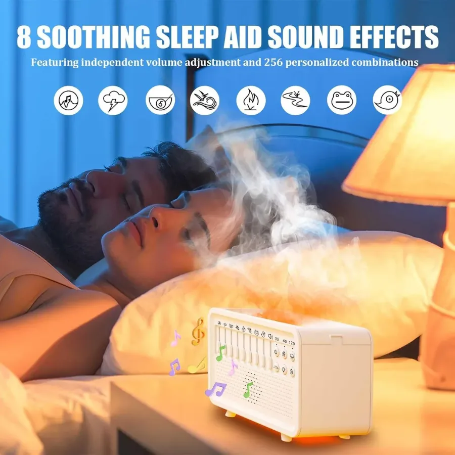 4 in 1 White Noise Sound Machine Humidifier Diffuser β photo 6