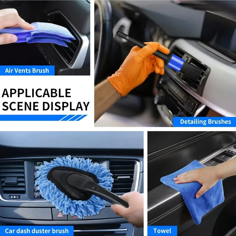 25PCS Professional Car Cleaning Kit – Interior & Exterior Cleaning Set — photo 2