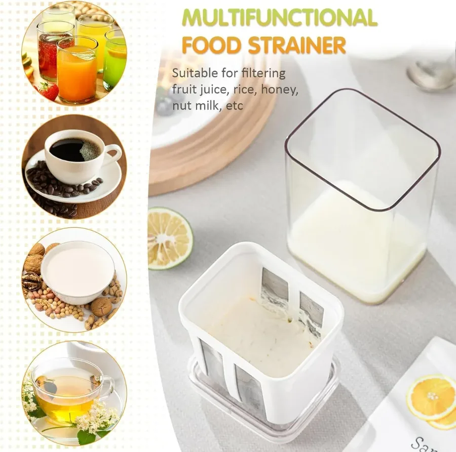 Greek Yogurt Strainer 1100ml – Multi-Purpose Yogurt Maker — photo 6