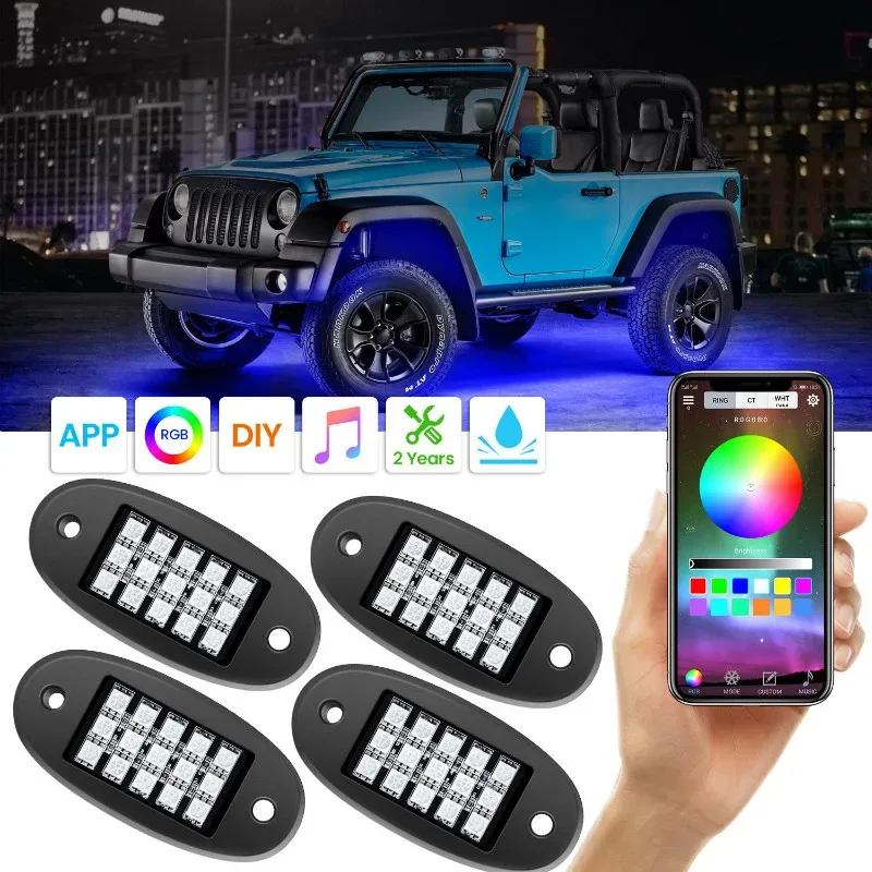 RGB Ambient Wheel Lights – 16M Colors & lamp Music Sync