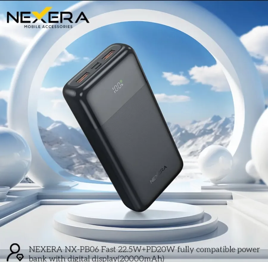 Nexera Powerbank 20000MAH 22.5W FASTCHARGE NX-PB06 — photo 3