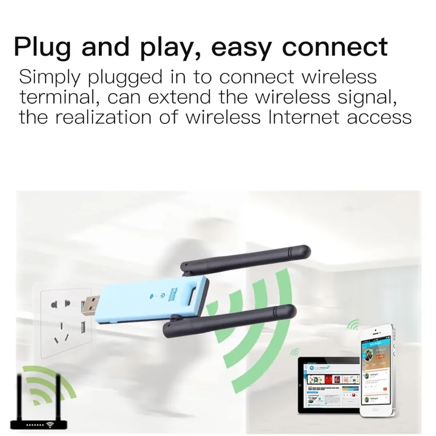 USB Wireless WIFI Repeater 2.4GHz Router β photo 6