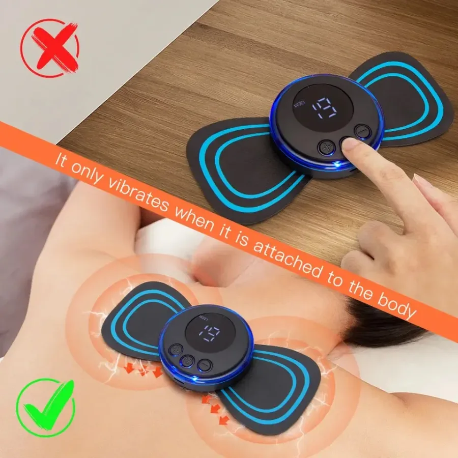 EMS Mini Portable Electric Neck, Back & Body Pain Relief Massager β photo 2