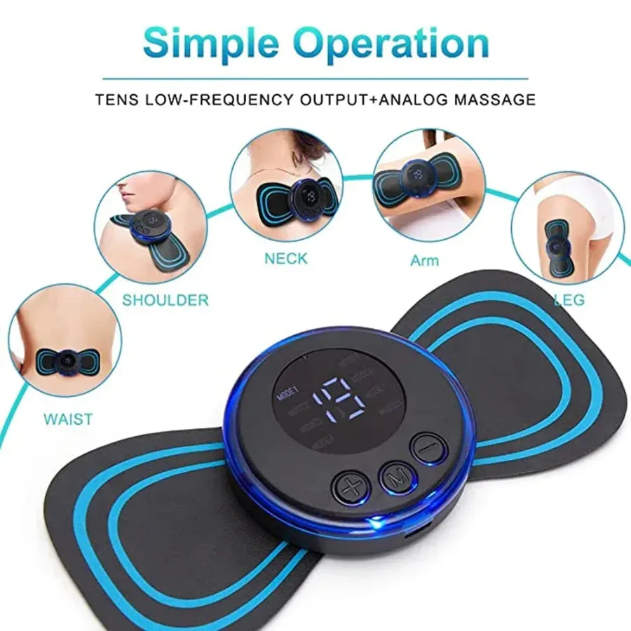 EMS Mini Portable Electric Neck, Back & Body Pain Relief Massager β photo 8