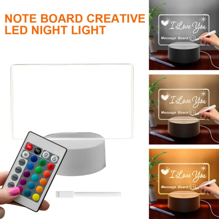 Led Note Board Lamp