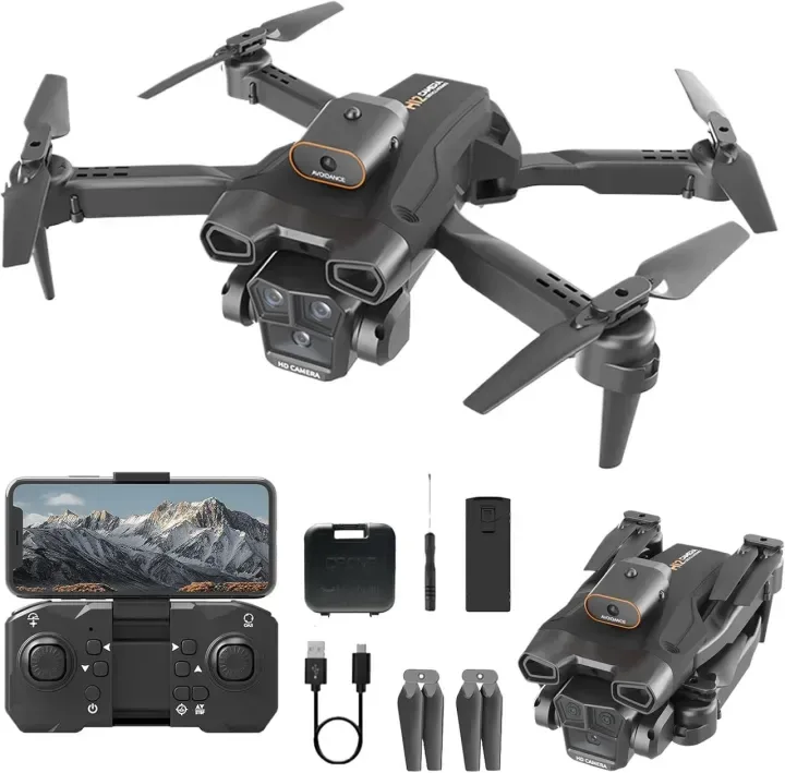 Drone With Dual Camera Wide Angle Optical Flow Quadcopter