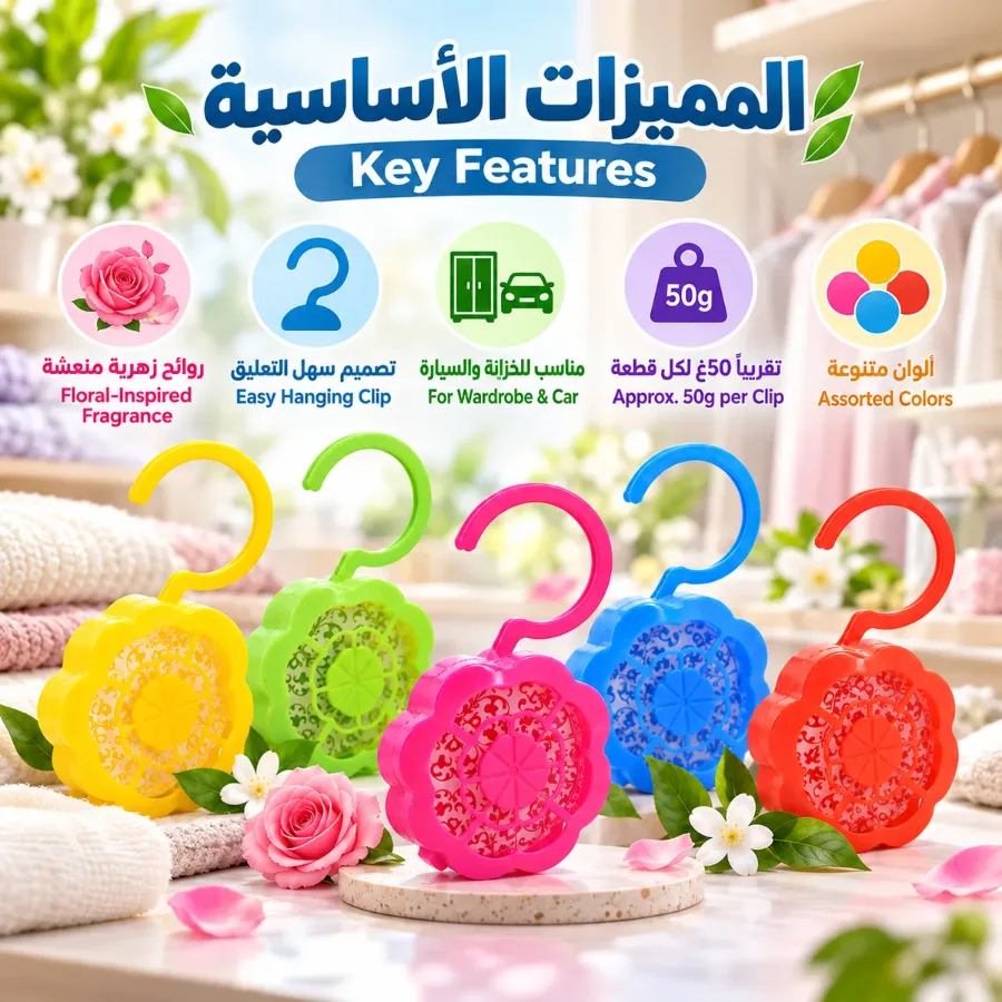Fragrance Closet Hanging Gel Air Freshener Set of 2 pcs - Morning glory β photo 2